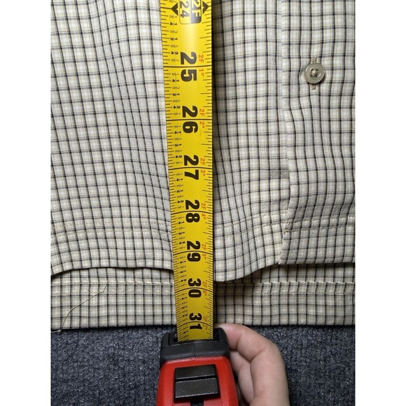 NWT Hagger Men's Sleeve Plaid Print Button Down Shirt Size XXL Keeps You Cool - Picture 7 of 8